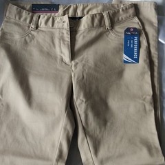Nautica School Uniform Khaki Stretch Easy Care Pants Size 3 MPN NUFBC030
