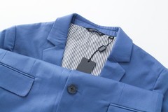ANTONY MORATO Boys Blazer 14 YEARS Blue Cotton Stretch Notch Lapel RRP129