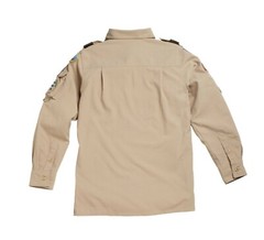 BOY SCOUT OFFICIAL LICENSED NYLON SUPPLEX UNIFORM SHIRT YOUTH SIZE S SMALL 6-8