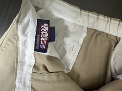 Preferred School Uniform Boys Pants Beige Pleated Front Size 14 Husky