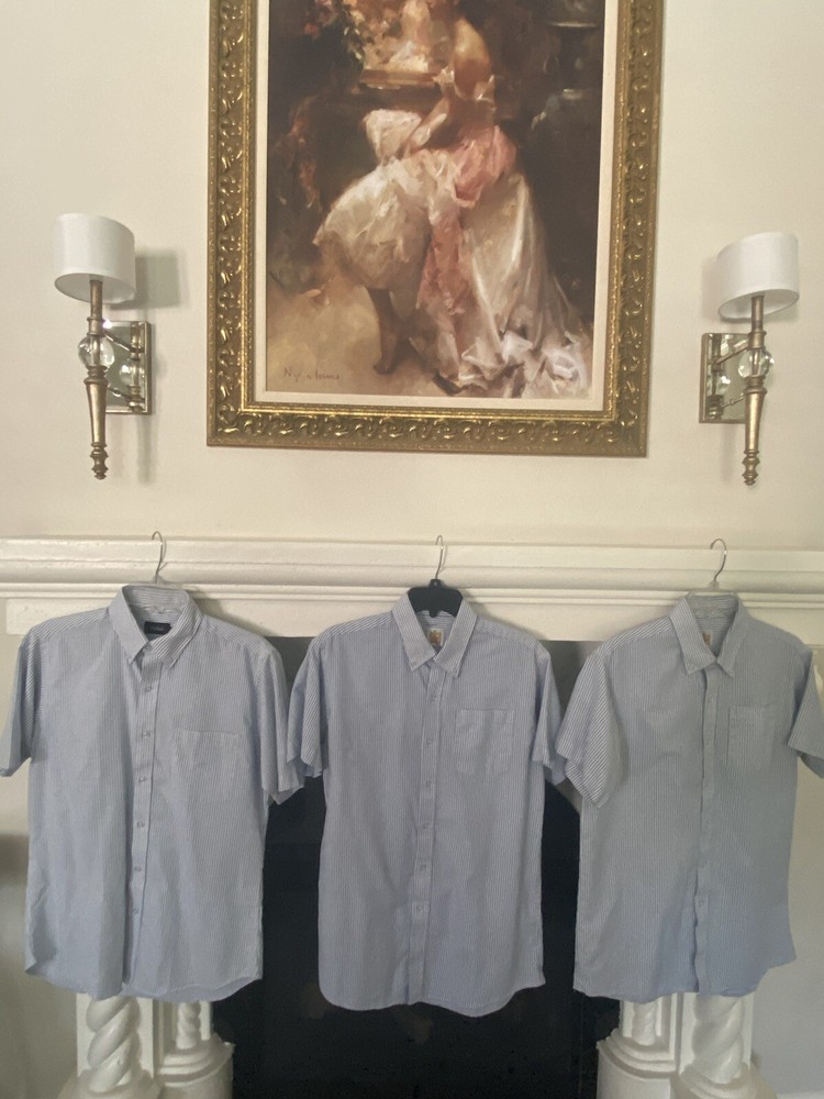 Boys uniform shirts set of 3 A+ striped Oxford size 20