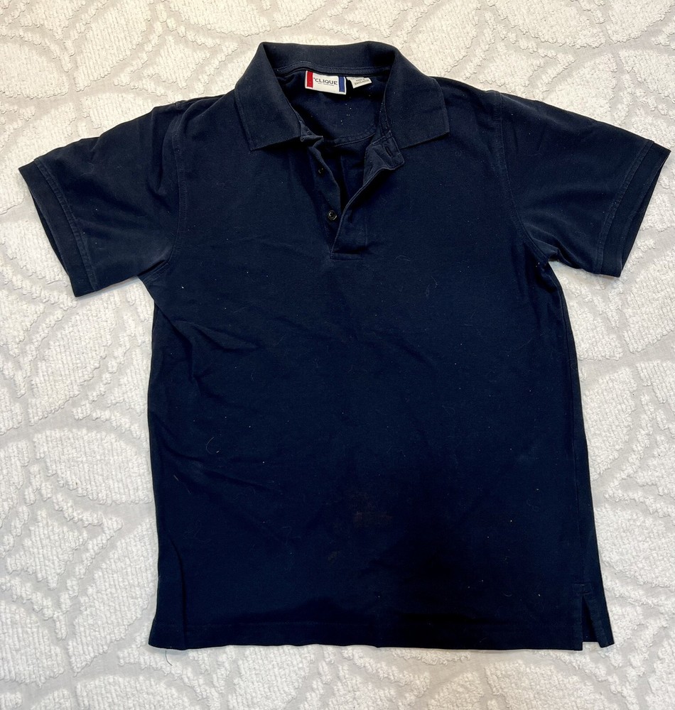 Lot Of 6 Dark Navy Blue Polo Shirt School Uniform Meijer Work Sz XXS/XS/S Clique