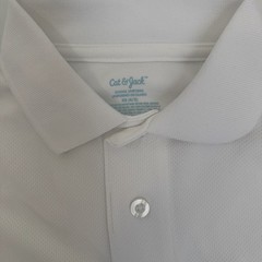 Cat & Jack Boys White Polo Shirt XS 4/5 School Uniform Short Sleeve NWT