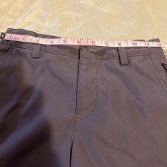Lands End School Uniform Flat Front Zip Pocket Gray Adj Waist Shorts Boys 8