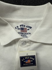 U.S. POLO ASSN Uniform Division White Shirt Boys M(10-12) NWT See Photos