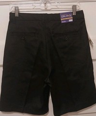 Nwts Authentic Galaxy School Uniform Boy’s Size 16 Black Adj Waist Shorts