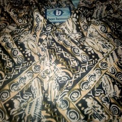 BON HOMME Youth Boys XL Short Sleeve Button Up Shirt Abstract Graphic Print