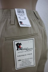 NEW True Grits School Uniforms Wrinkle Free Boy’s Regular Pants Size 16