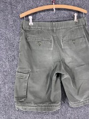 BOY SCOUTS Convertible Cargo Shorts Uniform Green Zip Off Youth Size 33 NO PANTS
