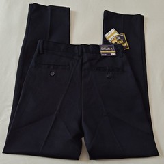 Boy’s Double Knee School Uniform Pants Navy Blue Size 12 Authentic Galaxy ~ New