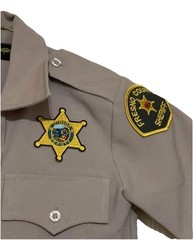 Fresno County Sheriff button down short sleeve shirt Child’s unisex size M.