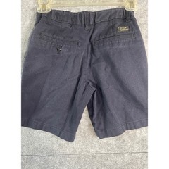 Flynn & O’Hara Boys Navy Blue School Uniform Chino Shorts Size 8R Elastic Waist