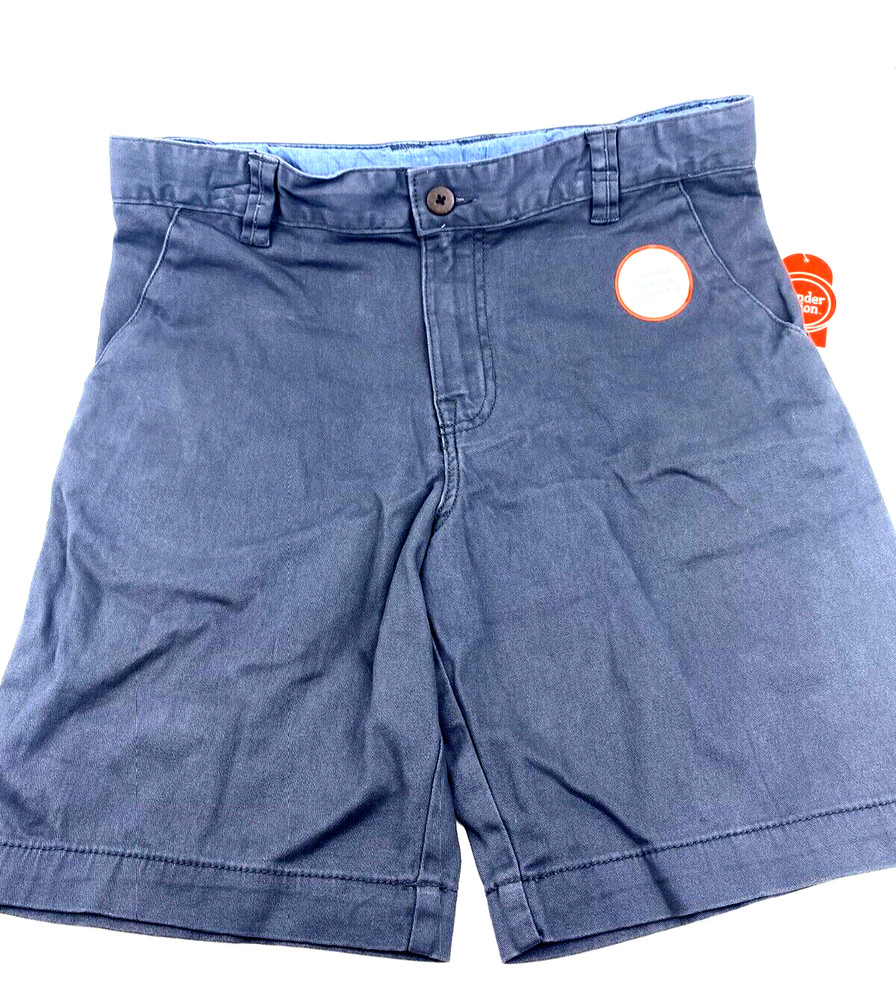 School Uniform Shorts Size 12 Husky Boys Stretch Adjustable Waist Gray Children