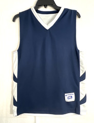 Champro Sports Youth XL Navy Blue White Reversible #3 Basketball Jersey Sleevles