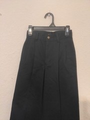George Boys Pleated Front Navy Blue School Uniform Pants Size 8 Slim Adjustable