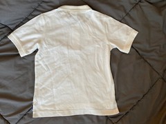 GYMBOREE Boys Uniform White Polo School Shirt Stain Release Finish Size 5 NEW