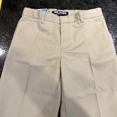 French Toast Khaki Relaxed Fit Uniform Pants Boys Size 12 Husky NEW