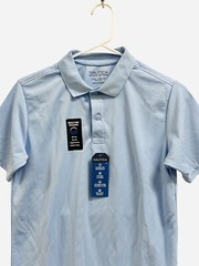 Nautica Boys Polo School Uniform Shirt Cotton Blend Light Blue Size L (14-16)