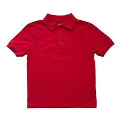 DENNIS UNIFORM Polo Shirt Size 5-6 XS YXS Short Sleeve Unisex Red Kids Unisex