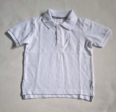 Gymboree Toddler Kids Uniform Solid White Polo Shirt Size 3