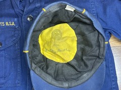 VTG Cub Scouts Blue Gold BSA Uniform Shirt Hat Belt Scarf Youth 1960s Atomic Era