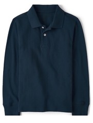 3 Pack! Brand New: The Children’s Place Boys Uniform Long Sleeve Polos- Set Of 3
