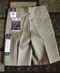 Pro 5 School Uniform Boys Shorts Size 14 Navy And Khaki