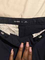 Lot of 4 Pairs Old Navy Boys Slim Fit Uniform Pants Size 18 Navy Blue