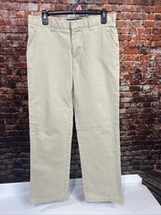 French Toast Boys Youth School Uniform Pants 16 Husky Tan Relaxed Adjustable 3A