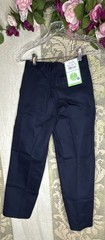 Real School Boys Size 10 Husky Uniform Pants Flat Front Navy NWT Academic