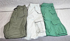 Lot of 3 Boys/Men’s Cargo Pants & Joggers – Gap Kids XXL & Hollister XS – Green/