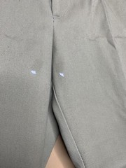 Boy’s Waist 28 School Uniform Pants Chino Straight Leg Beige Flat Front Mid Rise