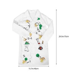 Children’s Scientist Suit Boy White Lab Coat Costume Doctor for Kids