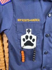 VTG Boy Scouts Of America Cub Scout Shirt Youth S Blue Uniform Patches Bobcat