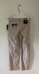 NWT Beverly Hills Polo Club Boys Size 12 Tan School Uniform Pants Adjustable