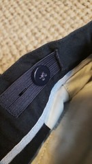 Lands’ End School Uniform Boys adjustable Elastic Waist Black 14H 14 husky nwot
