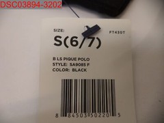 French Toast Boys Black Long Sleeve Uniform Pique Polo Shirt S(6/7) 884503502205