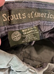Boy Scouts Of America Green Cargo Shorts Expandable Waist Boys 12 Uniform Cotton