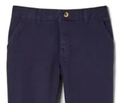2 Pack French Toast Straight Fit Navy Pants adjustabl Waist School wear Size 6