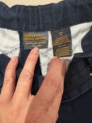 Universal Original School Uniform Shorts Boy’s Size 8 Navy Blue Adjustable Waist