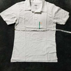School Uniform Shirt – White Short Sleeve 2 Button Jersey Polo Boys Sizes S-XXL