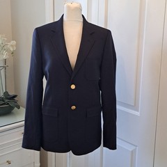 Loro Piana x Brooks Brothers Boys Classic Navy Wool Formal Blazer/Sport Coat S16