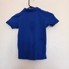 The Childrens Place Boys Royal Blue Short Sleeve Pique Polo Shirt Size S 5/6