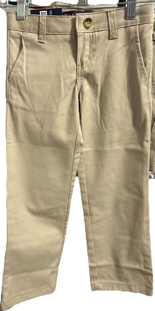 French Toast Boys Sz 5 Straight Leg Khaki Pants Adjustable Waist NWT
