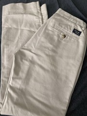 1 pair of Flynn & O’Hara Mens Beige/Khaki School Uniform Pants Size 29×30