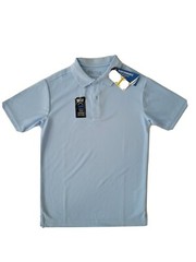 Boys Moisture Wicking Polo Shirt School Uniform Medium M (10/12) UPF 50+