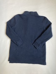 French Toast Uniform Long Sleeve Pique Polo Shirt, Blue, Size: XS (4/5), Unisex