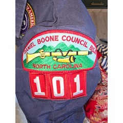 Boy Scouts of America Youth Small Navy Bl Uniform Shirt Daniel Boone Council 101
