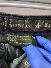 Boy Scout Shorts Boys 12 GRN Uniform Canvas Cargo Outdoor Uitility Adjust Waist