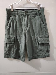 Boy Scout Shorts Boys 12 GRN Uniform Canvas Cargo Outdoor Uitility Adjust Waist